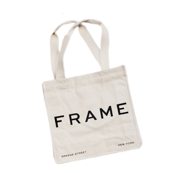 BNIP Frame Denim Canvas Bag - Picture 6 of 7